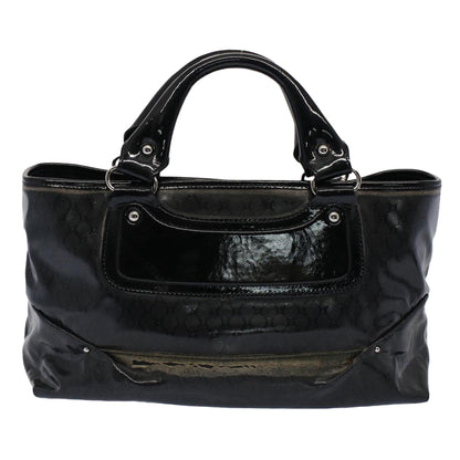 Luxury CELINE Hand Bag Coated Canvas Black  7601
