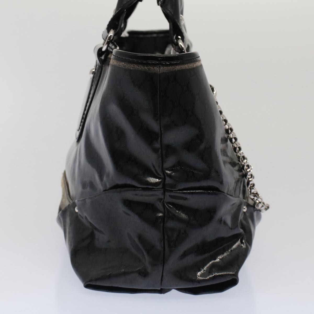Luxury CELINE Hand Bag Coated Canvas Black  7601