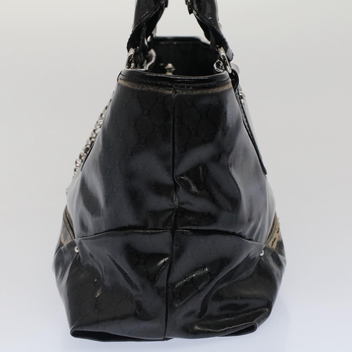 Luxury CELINE Hand Bag Coated Canvas Black  7601