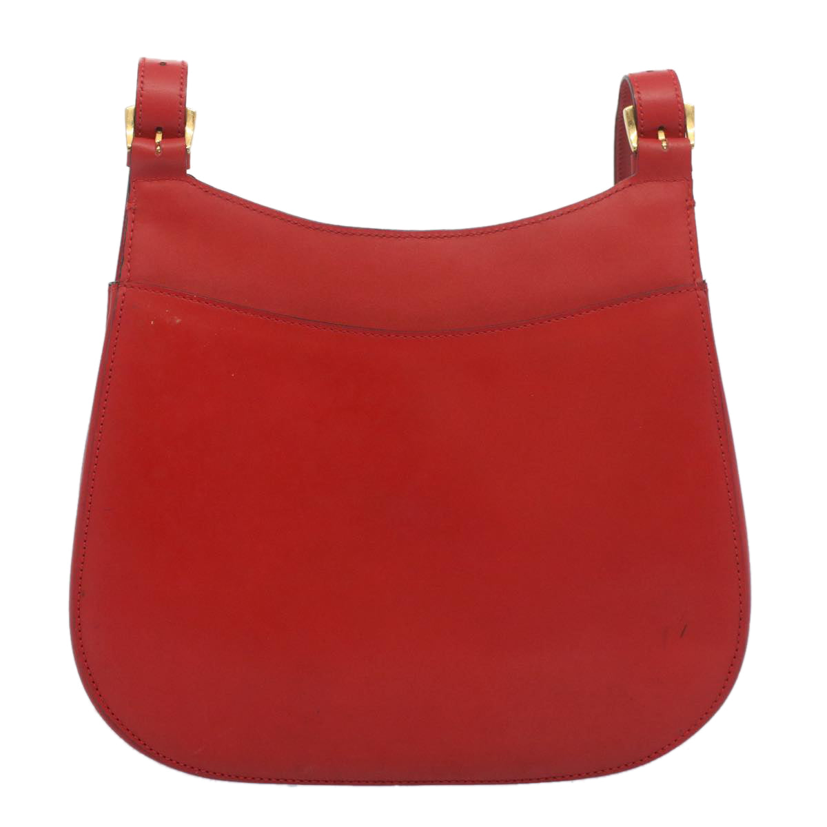Luxury CELINE Shoulder Bag Leather Red  7778