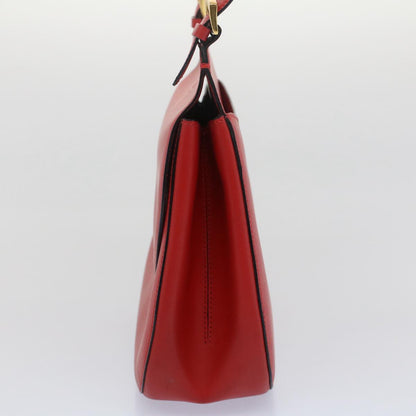 Luxury CELINE Shoulder Bag Leather Red  7778