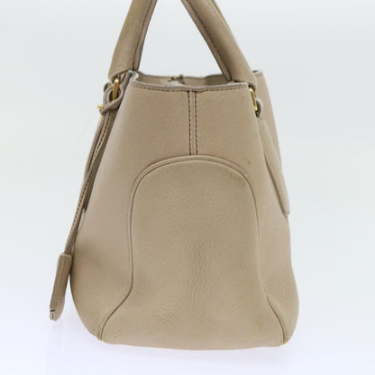 Luxury CELINE Hand Bag Leather Beige  8421