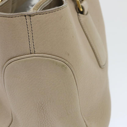 Luxury CELINE Hand Bag Leather Beige  8421