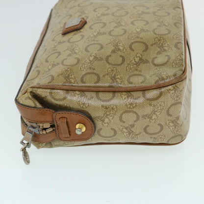 Luxury CELINE C Macadam Canvas Clutch Bag Coated Canvas Beige  8432