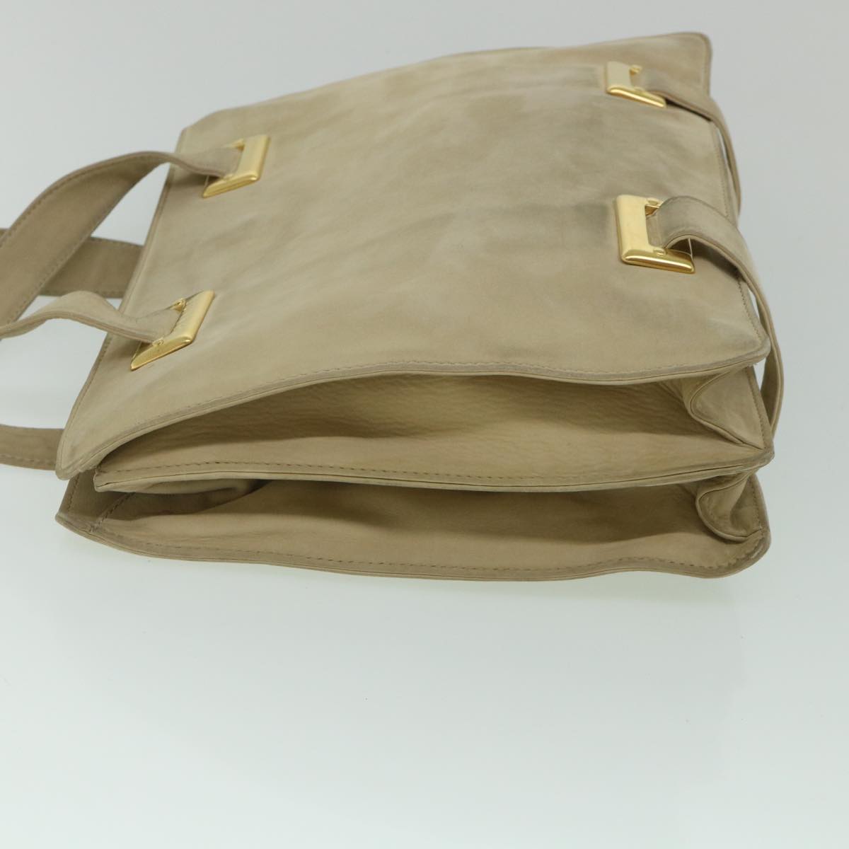 Luxury CELINE Shoulder Bag Suede Beige  8698