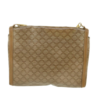 Luxury CELINE Macadam Canvas Shoulder Bag Brown  8699