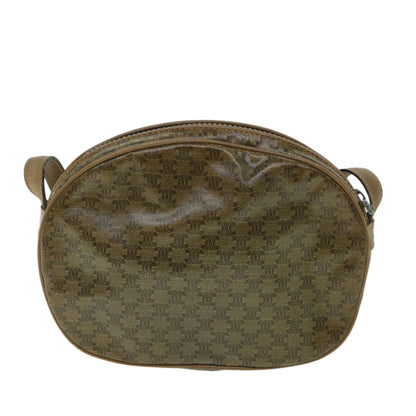 Luxury CELINE Macadam Canvas Shoulder Bag Brown  8712