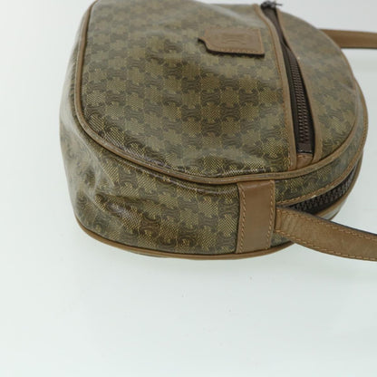 Luxury CELINE Macadam Canvas Shoulder Bag Brown  8712