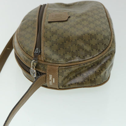 Luxury CELINE Macadam Canvas Shoulder Bag Brown  8712
