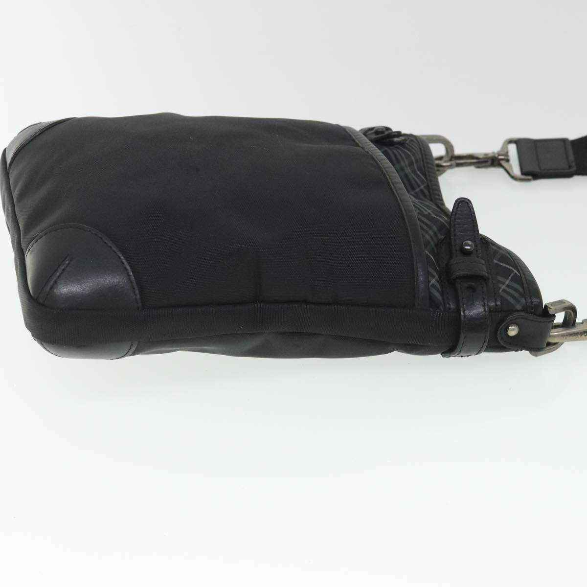 Luxury Burberry Shoulder Bag Nylon Black Auth bs8715