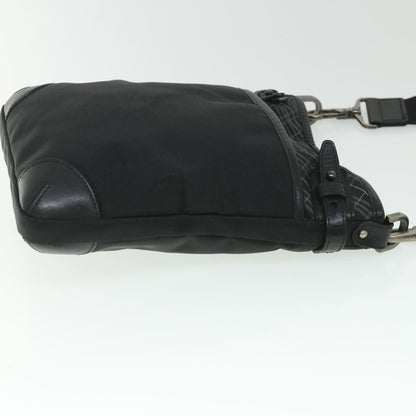 Luxury Burberry Shoulder Bag Nylon Black Auth bs8715