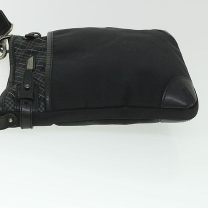Luxury Burberry Shoulder Bag Nylon Black Auth bs8715