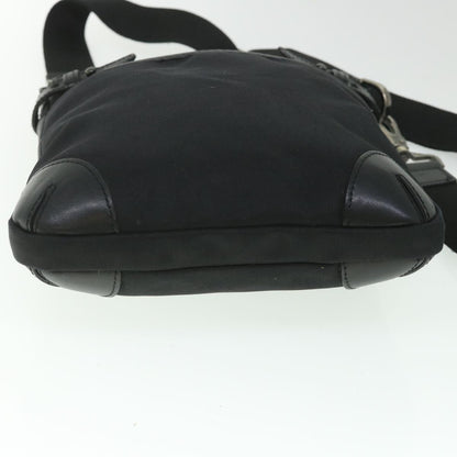 Luxury Burberry Shoulder Bag Nylon Black Auth bs8715