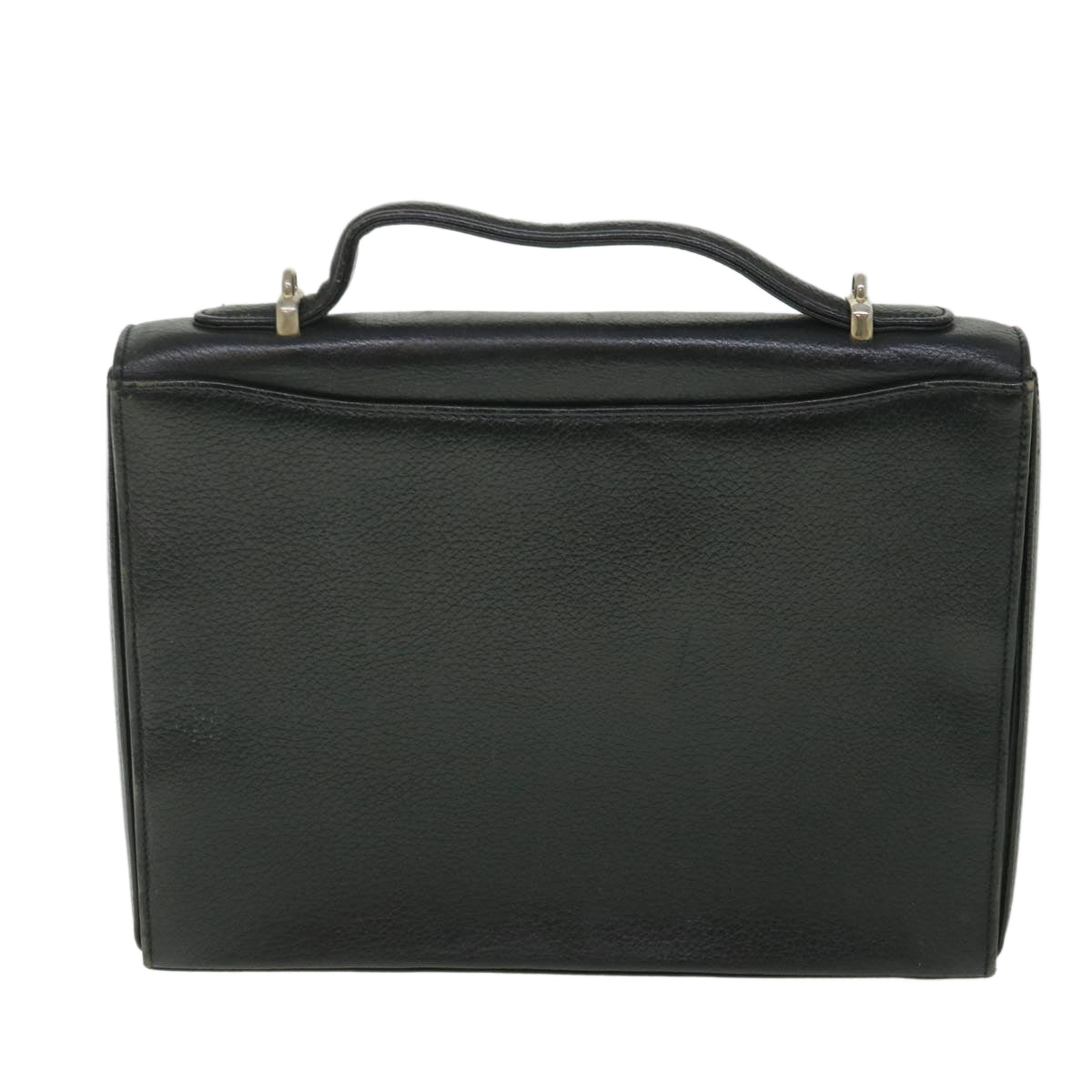 Luxury BurberrySs Hand Bag Leather 2way Black Auth bs8729
