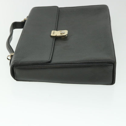 Luxury BurberrySs Hand Bag Leather 2way Black Auth bs8729