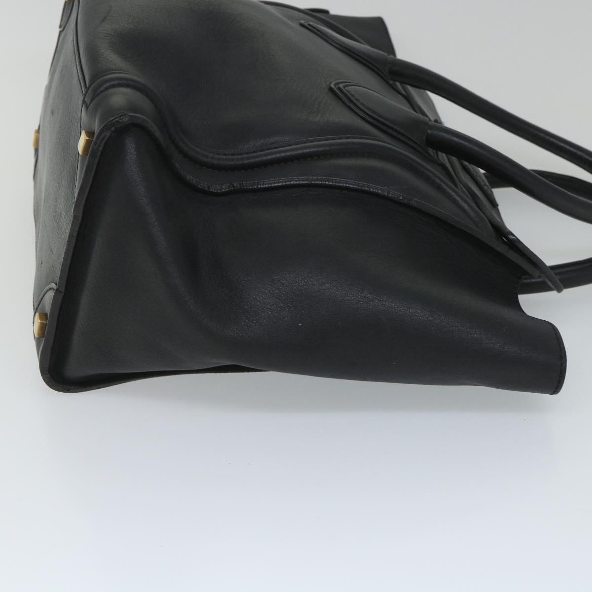 Luxury CELINE Luggage Tote Bag Leather Black  9159