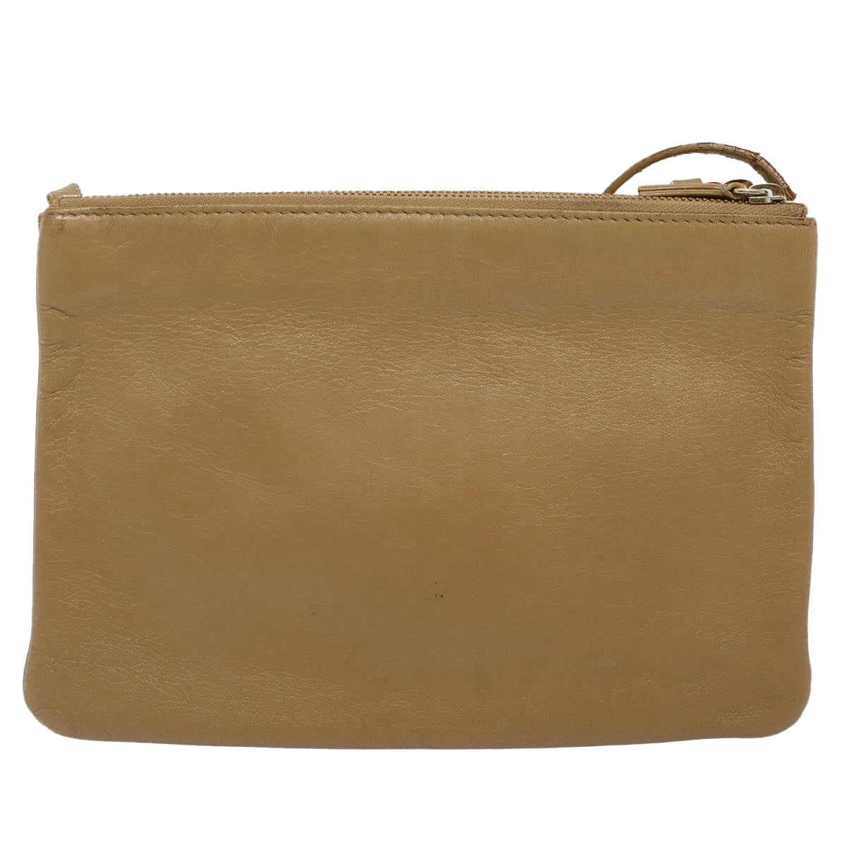 Luxury CELINE Trio PM Shoulder Bag Leather Beige  9583