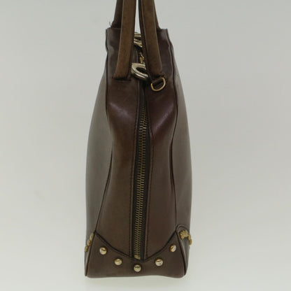 Luxury CELINE Hand Bag Leather Brown  9808