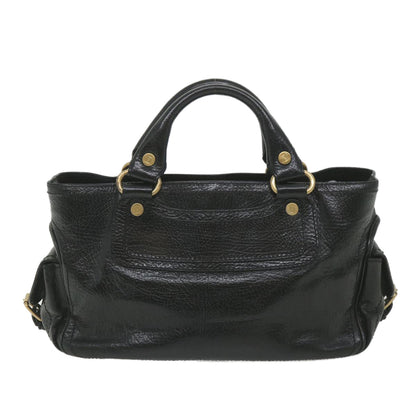 Luxury CELINE Hand Bag Leather Black  9854