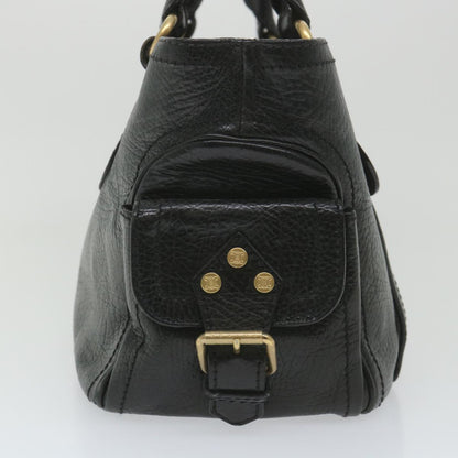 Luxury CELINE Hand Bag Leather Black  9854