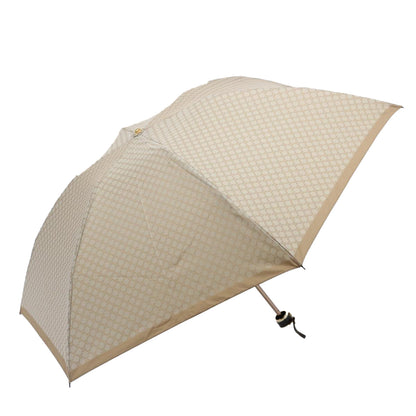 Luxury CELINE Macadam Canvas folding Umbrella Nylon Beige  9906