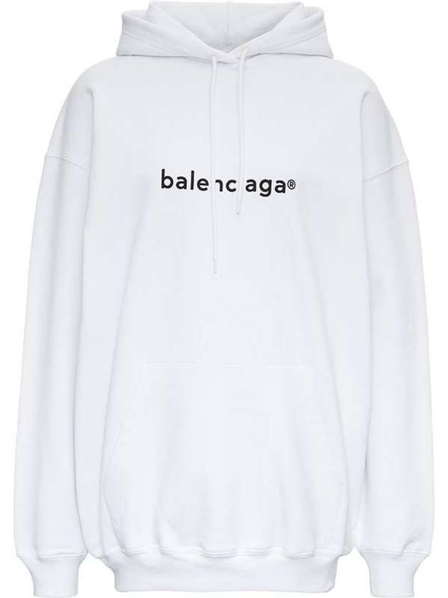 Luxury Balenciaga Trending 2025 WoMen's logo printed oversized Hoodie top white