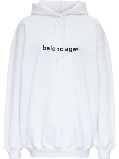 Luxury Balenciaga Trending 2025 WoMen's logo printed oversized Hoodie top white