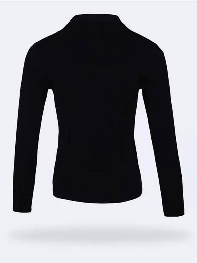 Luxury Balenciaga Trending 2025 WoMen's Neck Logo Crew Neck Knit Top Black