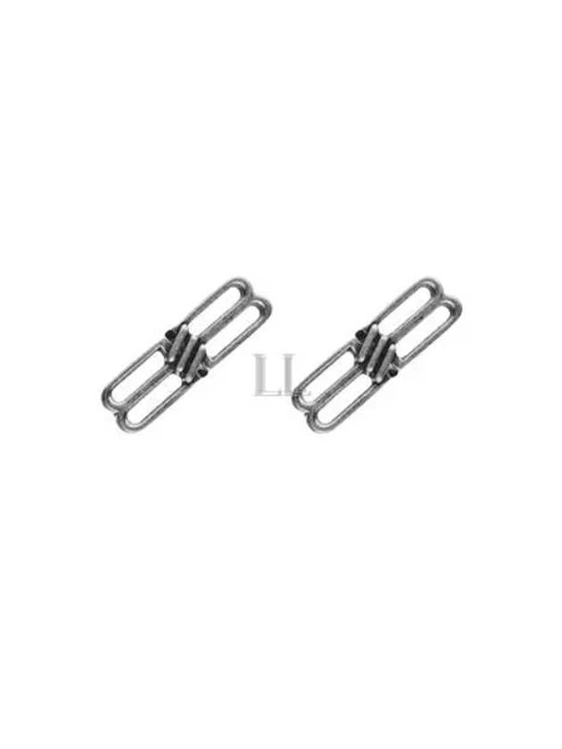 Luxury Balenciaga Trending 2025 WoMen's BB Icon Earrings Silver