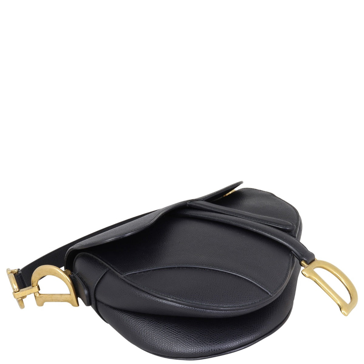 Dior Saddle Bag with Embroidered Shoulder Strap