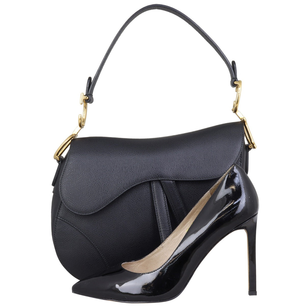 Dior Saddle Bag with Embroidered Shoulder Strap