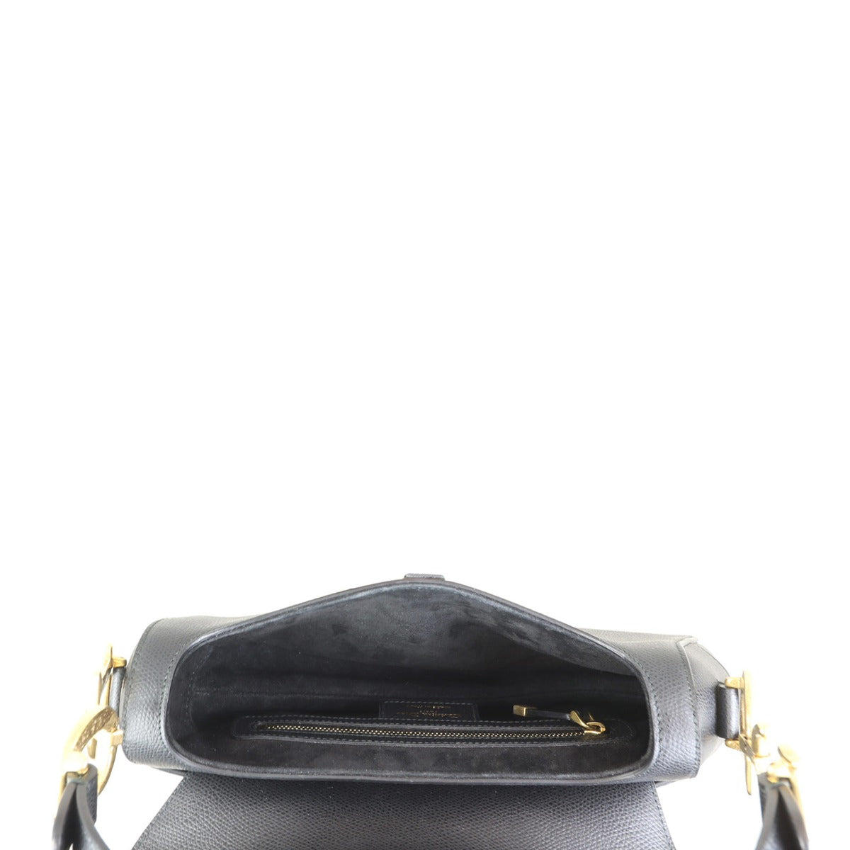 Dior Saddle Bag with Embroidered Shoulder Strap