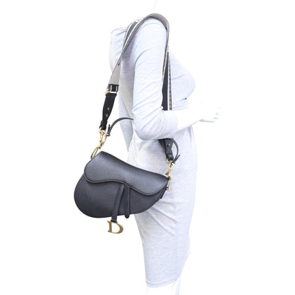 Dior Saddle Bag with Embroidered Strap