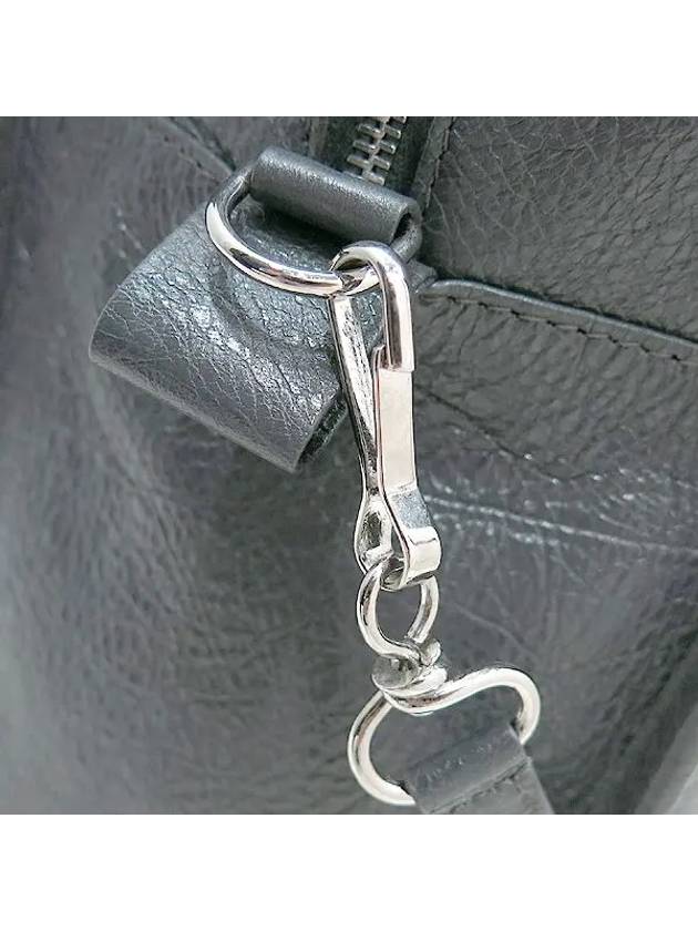 Luxury Balenciaga Trending 2025 513990 Gray color leather small bazaar shopper tote bag shoulder strap