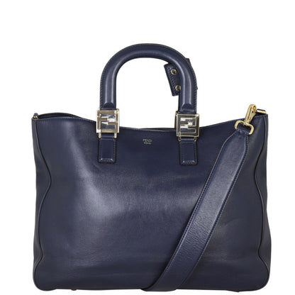 Fendi FF Leather Tote