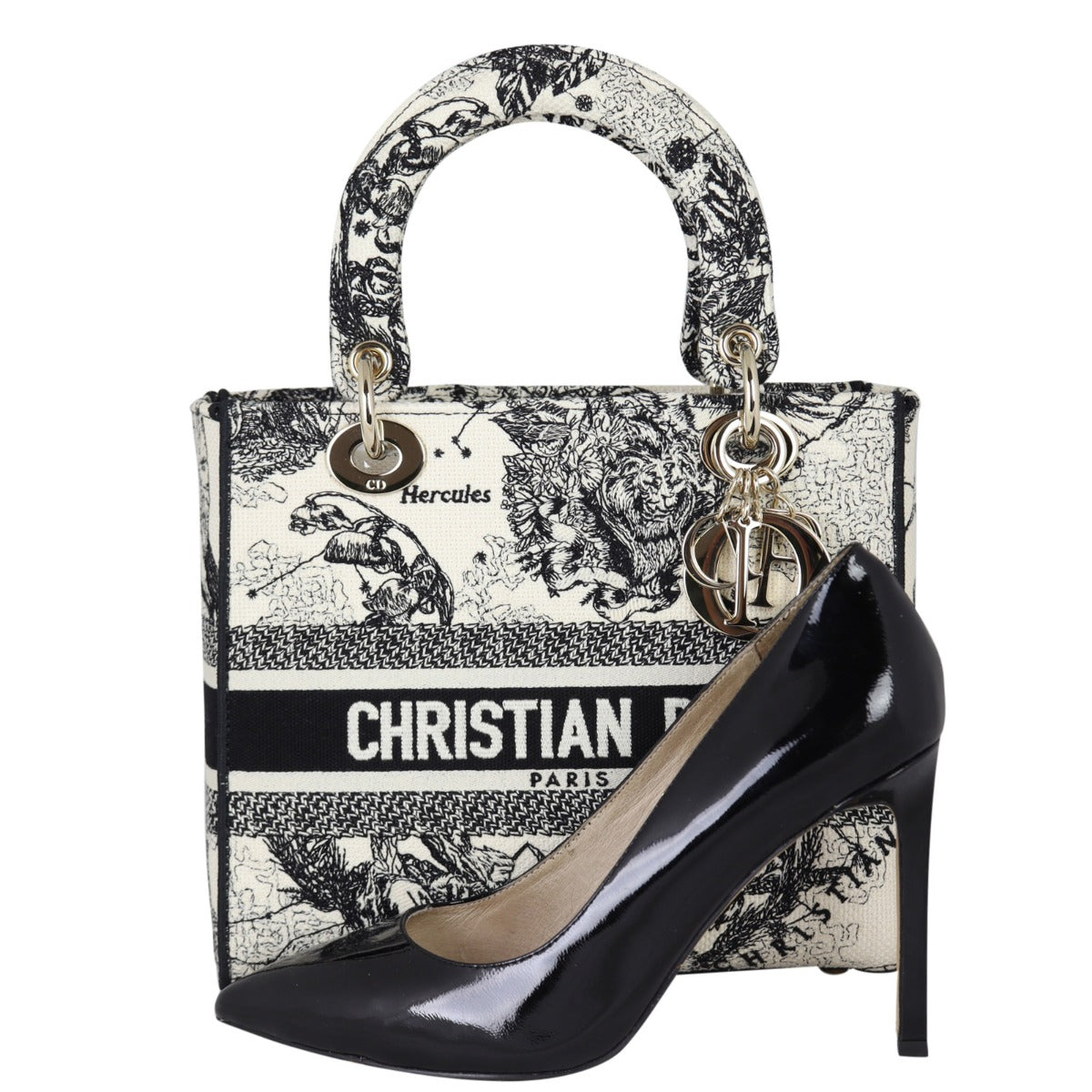 Dior Lady D-Lite Medium Toile de Jouy Zodiac