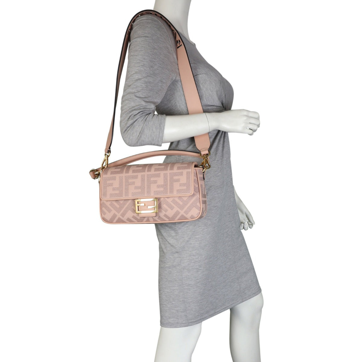 Fendi FF Baguette Bag Canvas