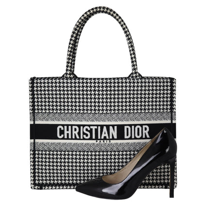 Dior Book Tote Medium Houndstooth