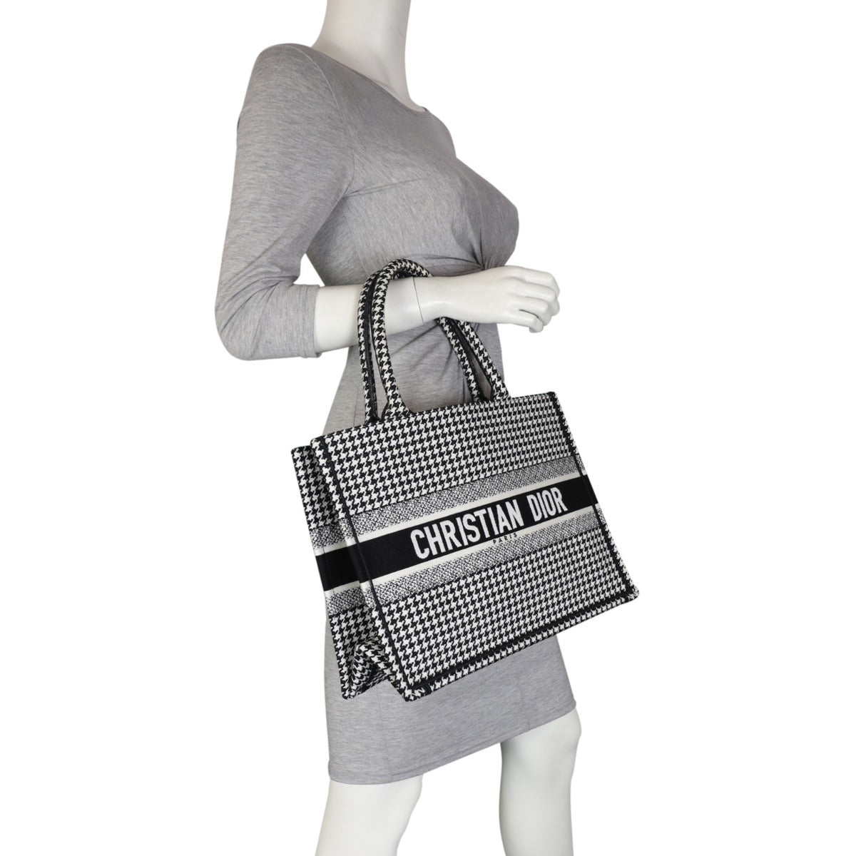 Dior Book Tote Medium Houndstooth