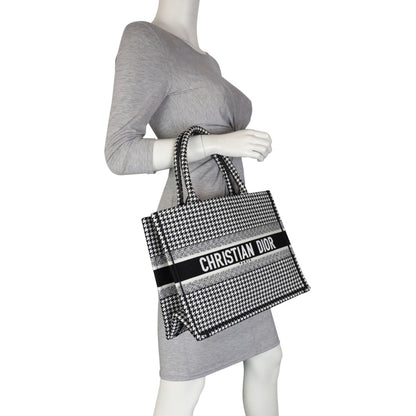 Dior Book Tote Medium Houndstooth