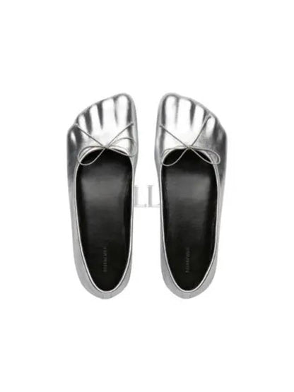 Luxury Balenciaga Trending 2025 Anatomic Metallized Ballerina Silver