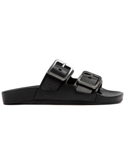 Luxury Balenciaga Trending 2025 Mallorca Strap Slippers Black
