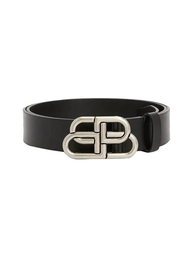 Luxury Balenciaga Trending 2025 Men's BB Buckle Large Belt Black