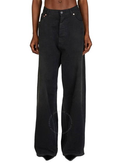 Luxury Balenciaga Trending 2025 Denim Straight Pants 767977TNW111672 SUNBLEACHED BLACK