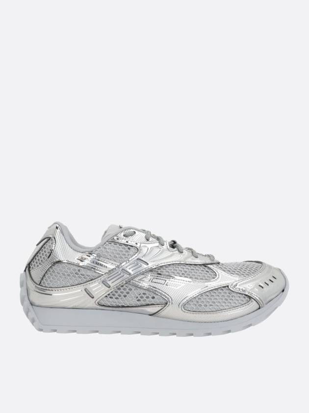 Luxury Bottega Veneta Orbit Low-Top Sneakers Silver