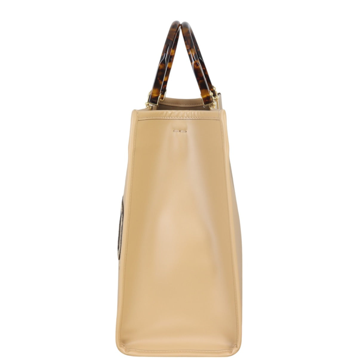 Fendi Sunshine Shopper Medium Python Trim