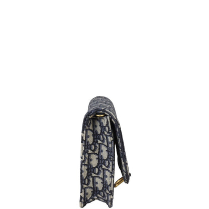 Dior Saddle Pouch Wallet on Chain Oblique