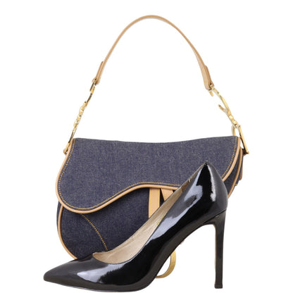 Dior Vintage Saddle Bag Denim