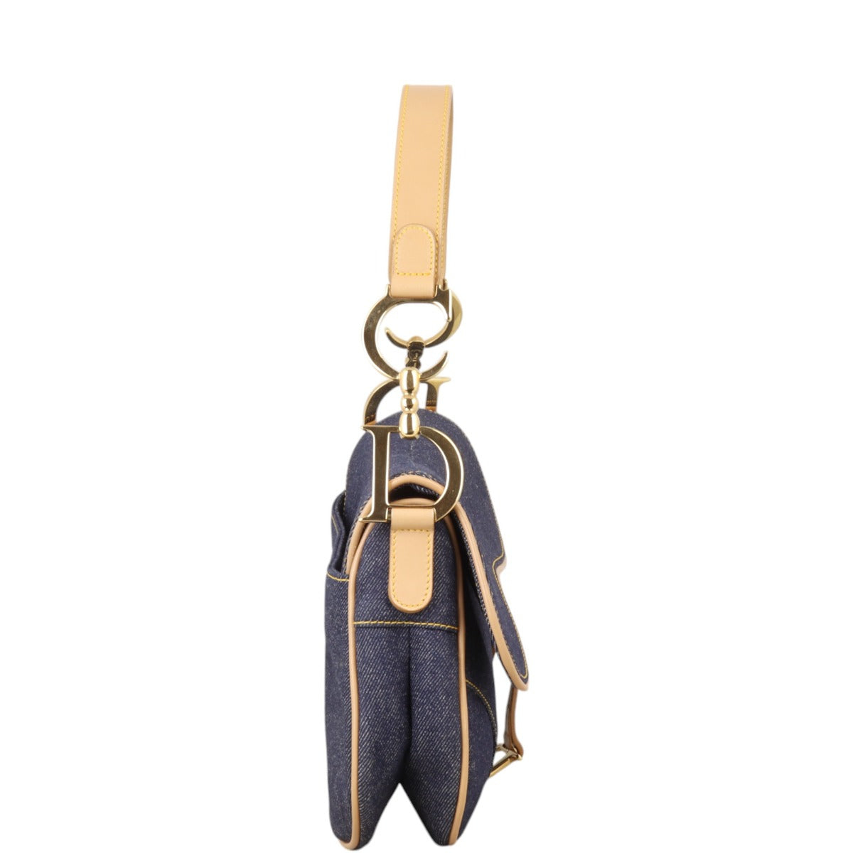 Dior Vintage Saddle Bag Denim