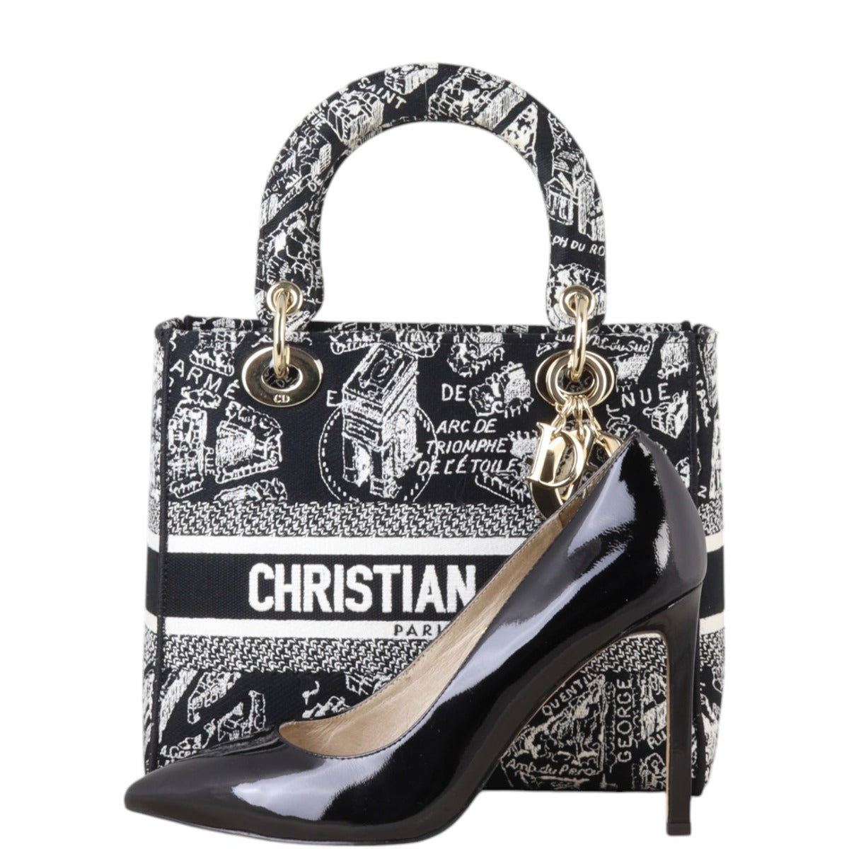 Dior Lady D-Lite Medium Plan de Paris
